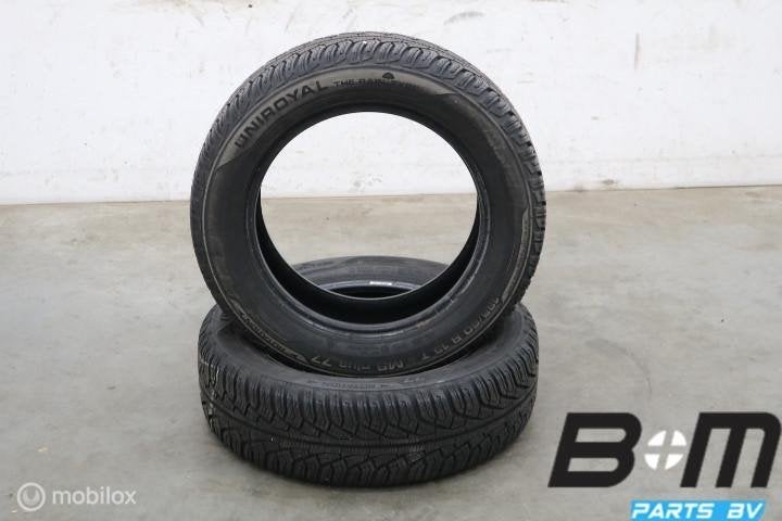 2 x 1856015 84T Uniroyal MS Plus 77 met 7mm 185 60 15, Auto-onderdelen, Gebruikt, 15 inch, Band(en), Personenwagen