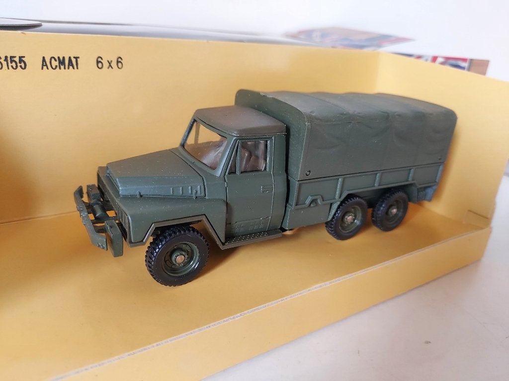 Solido 6155 Acmat 6x6 militaire truck schaal 1-50 MIB, Ophalen of Verzenden, Nieuw, Bus of Vrachtwagen, Overige merken