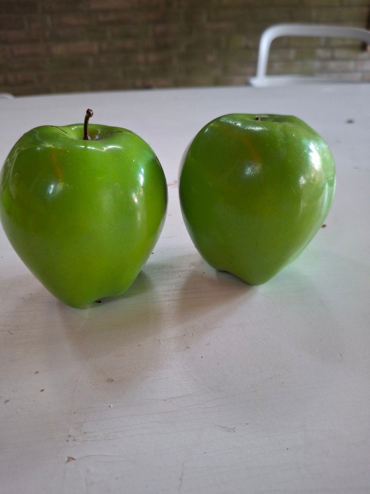 Appel decoratie, Ophalen of Verzenden, Zo goed als nieuw, Groen, Kunststof