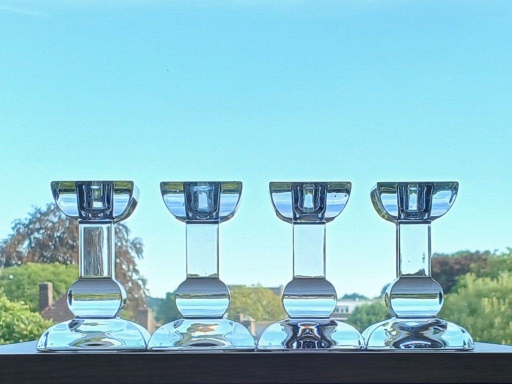 Stel Kandelaars (2x2) Kristal Villeroy & Boch, Ophalen of Verzenden, Kristal