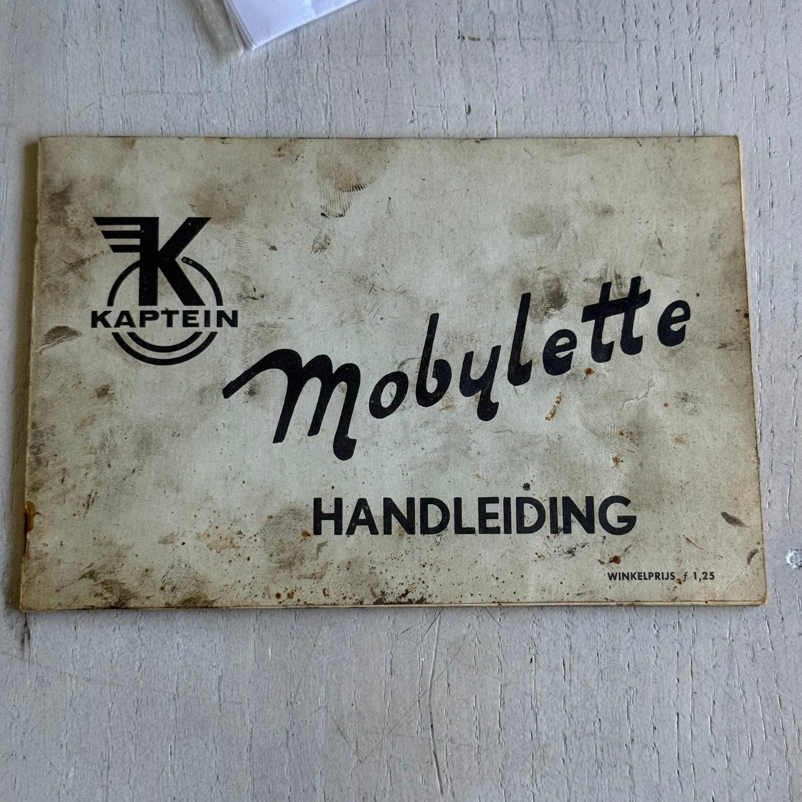 Handleiding manual Mobylette Kaptein 1967werkplaatshandboek, Fietsen en Brommers, Ophalen of Verzenden, Gebruikt