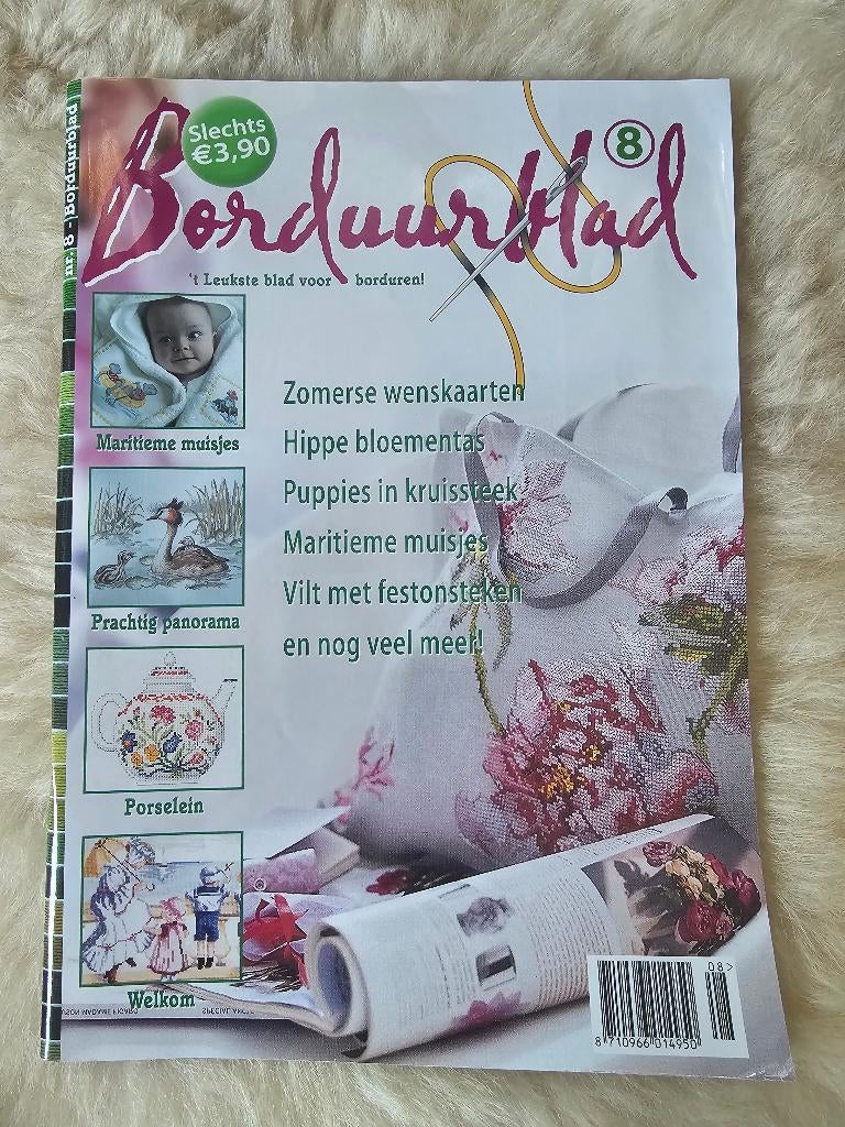 Borduurblad nr. 8 NIEUW, Boeken, Ophalen of Verzenden, Nieuw, Breien en Haken