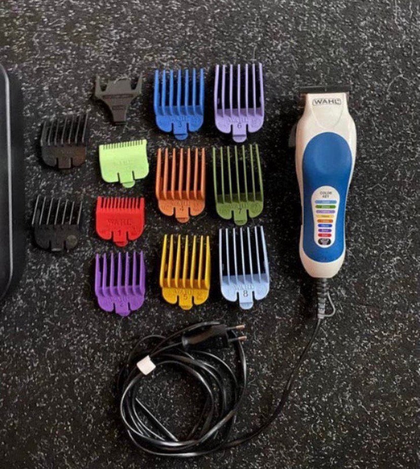 Wahl haar tondeuse, met verschillende opzet stukken, Ophalen of Verzenden, Zo goed als nieuw, Tondeuse