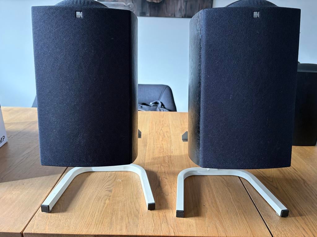 KEF Q1 speakers, Gebruikt, 60 tot 120 watt, Front, Rear of Stereo speakers, Ophalen