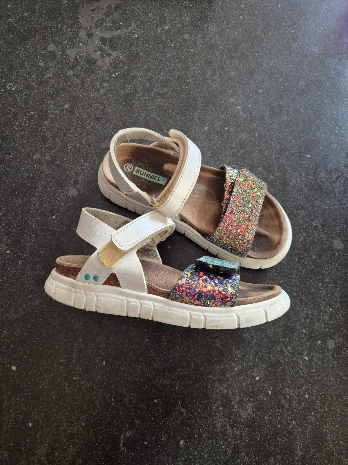 Bunnies sandalen met glitters maat 29, Ophalen, Bunnies, Gebruikt, Meisje