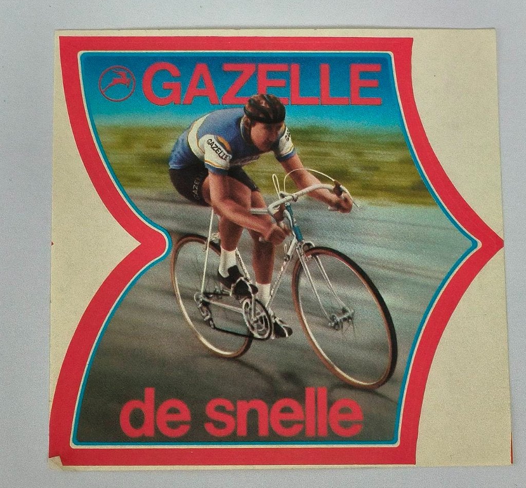 Sticker Gazelle de snelle, Ophalen of Verzenden, Zo goed als nieuw, Sport