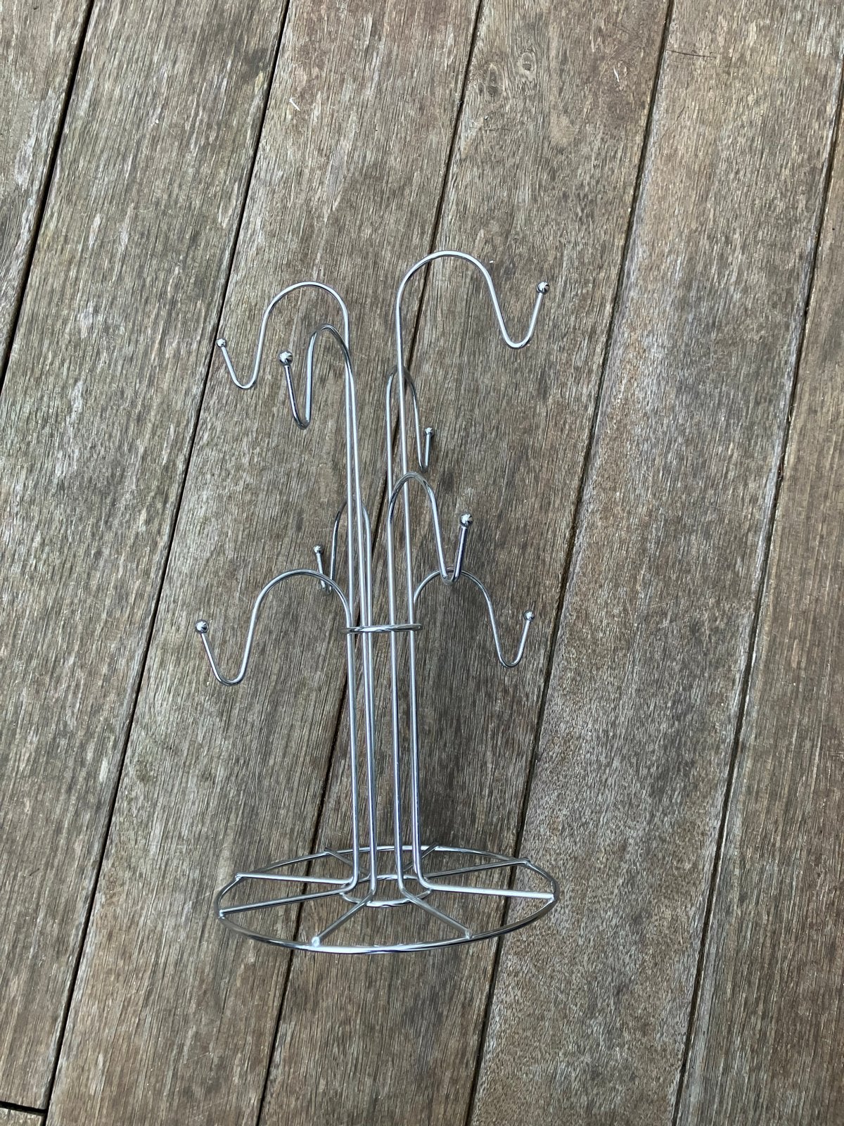 Zilverkleurig Sieradenrekje - 40 cm Hoog, Ophalen of Verzenden, Gebruikt