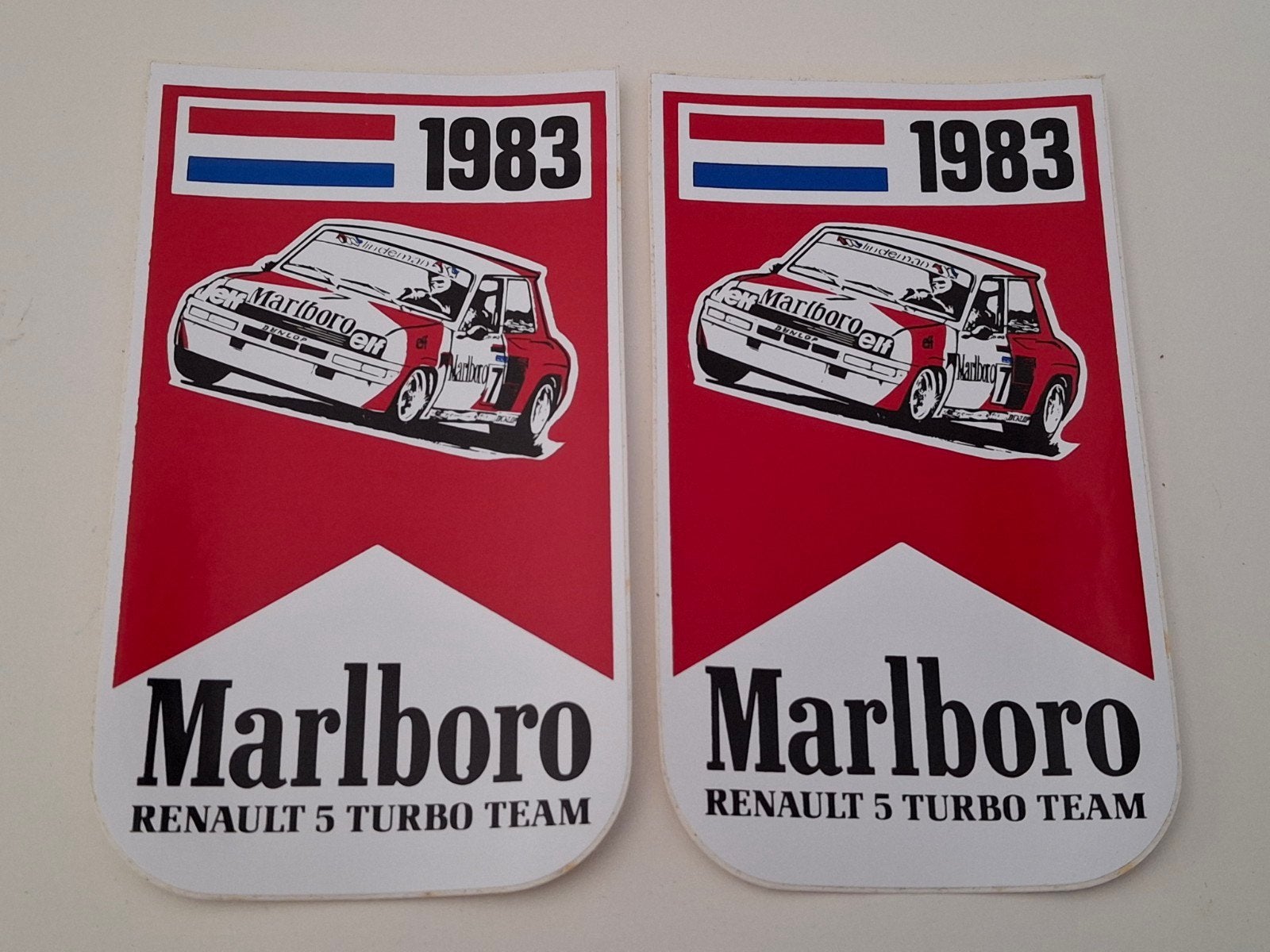 Marlboro Renault 5 Turbo Team stickers, Ophalen of Verzenden, Zo goed als nieuw, Auto of Motor