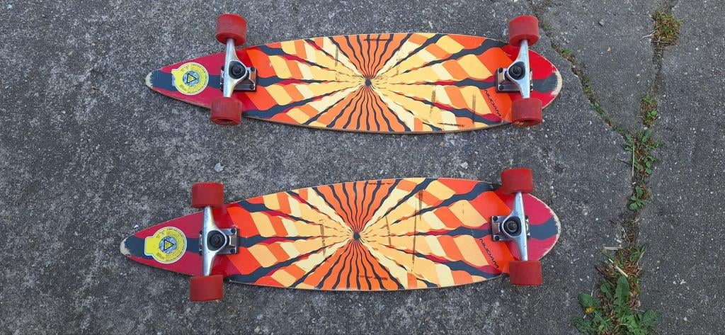 Nijdam Longboard Set - 2 Stuks, Sport en Fitness, Skateboarden, Ophalen of Verzenden, Gebruikt, Skateboard, Longboard