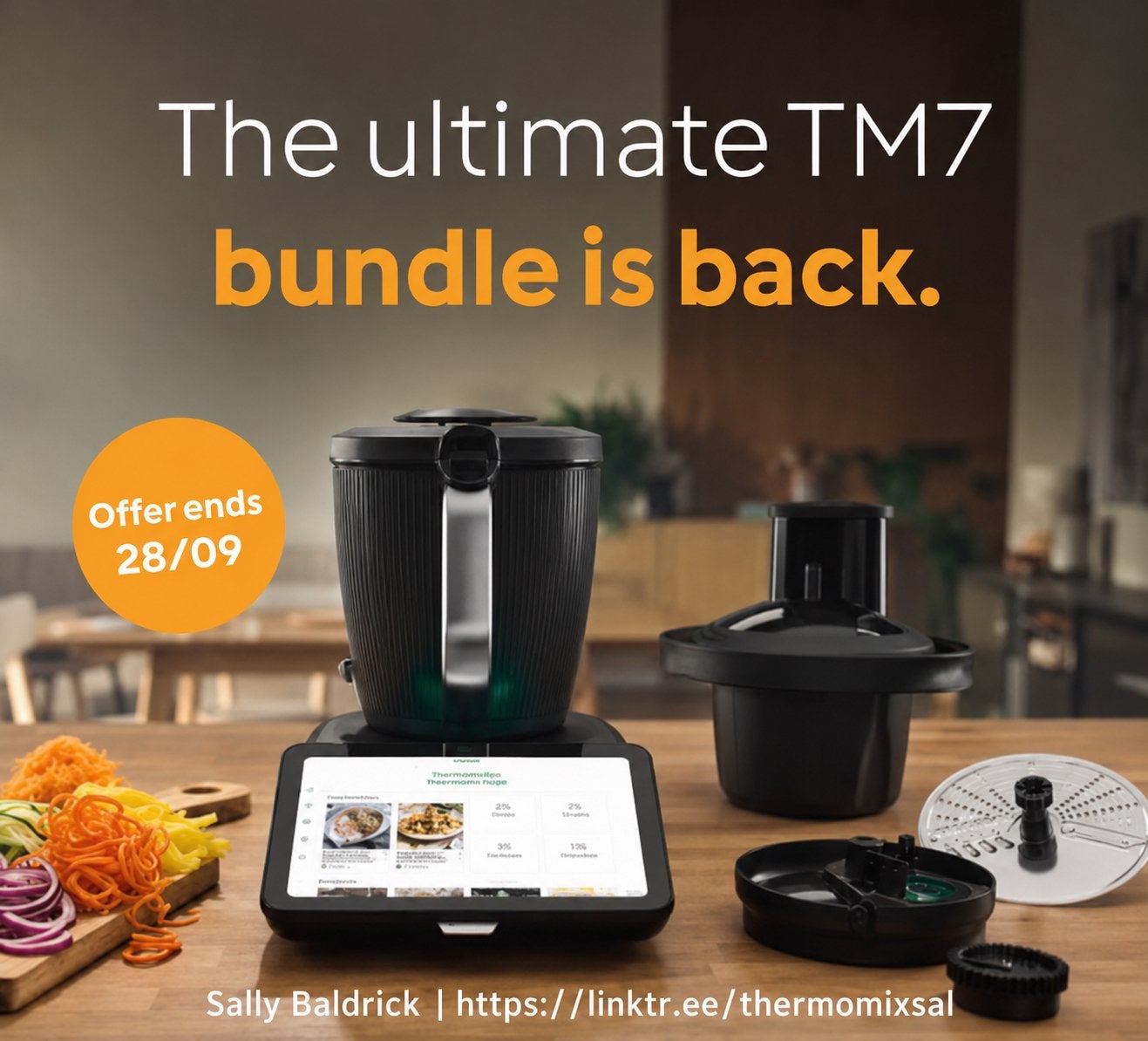 Thermomix TM7 | Advisor: Sally Baldrick | Vorwerk Authorised, Verzenden, Nieuw, 3 snelheden of meer, Benelux