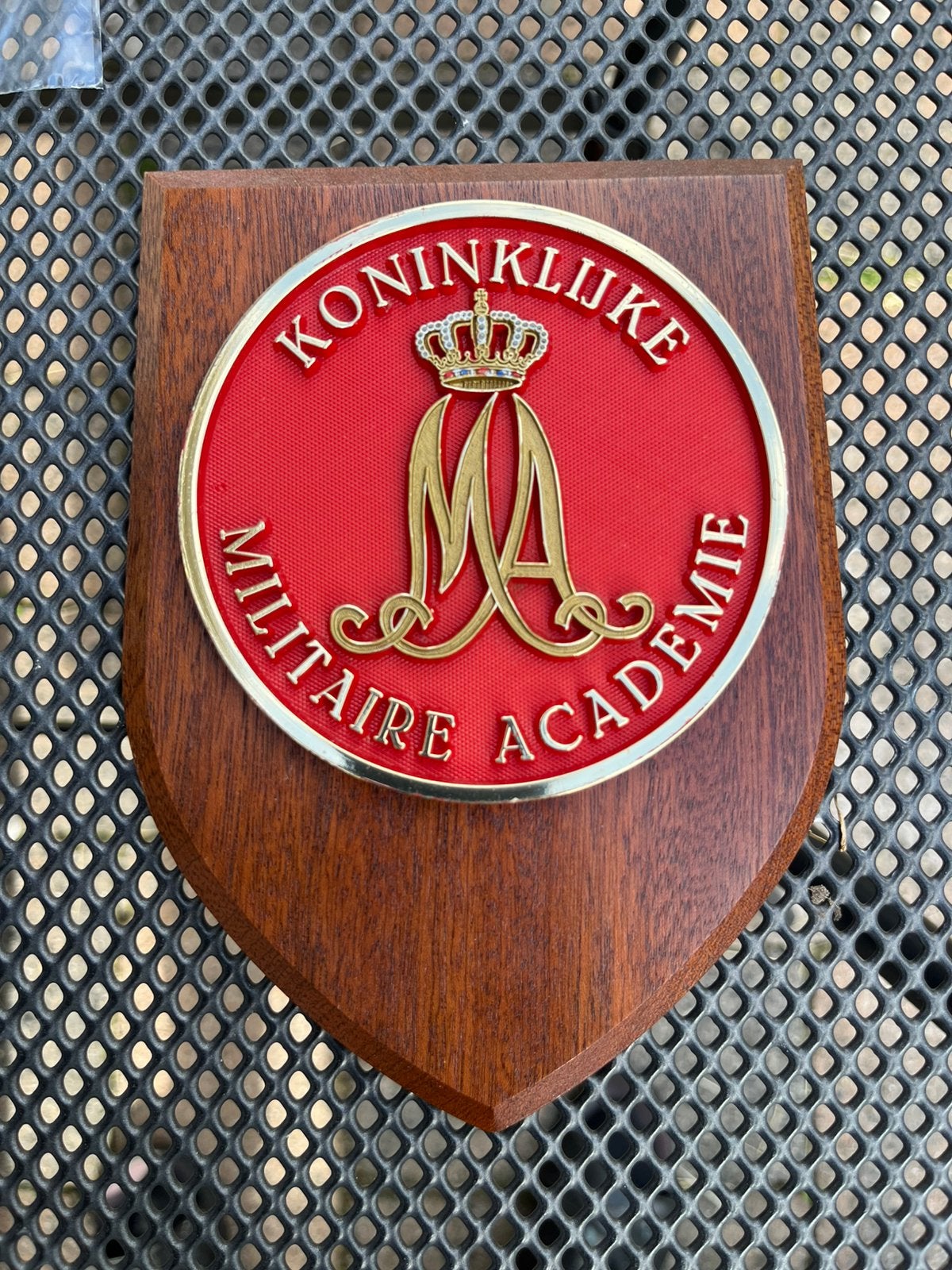Wapenschild van Koninklijke Militaire Academie, Ophalen of Verzenden, Overige soorten, Nederland, Embleem of Badge