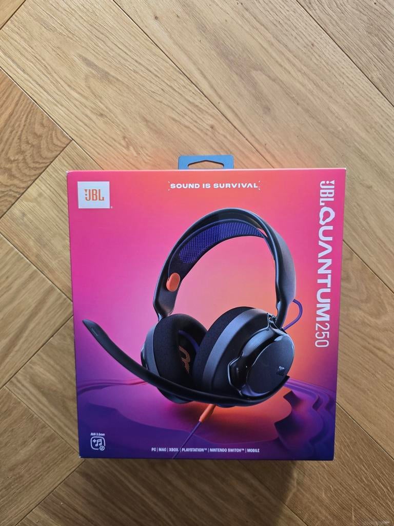 JBL Quantum 250 (Nieuw), Ophalen of Verzenden, Zo goed als nieuw, Op oor (supra aural), Overige merken