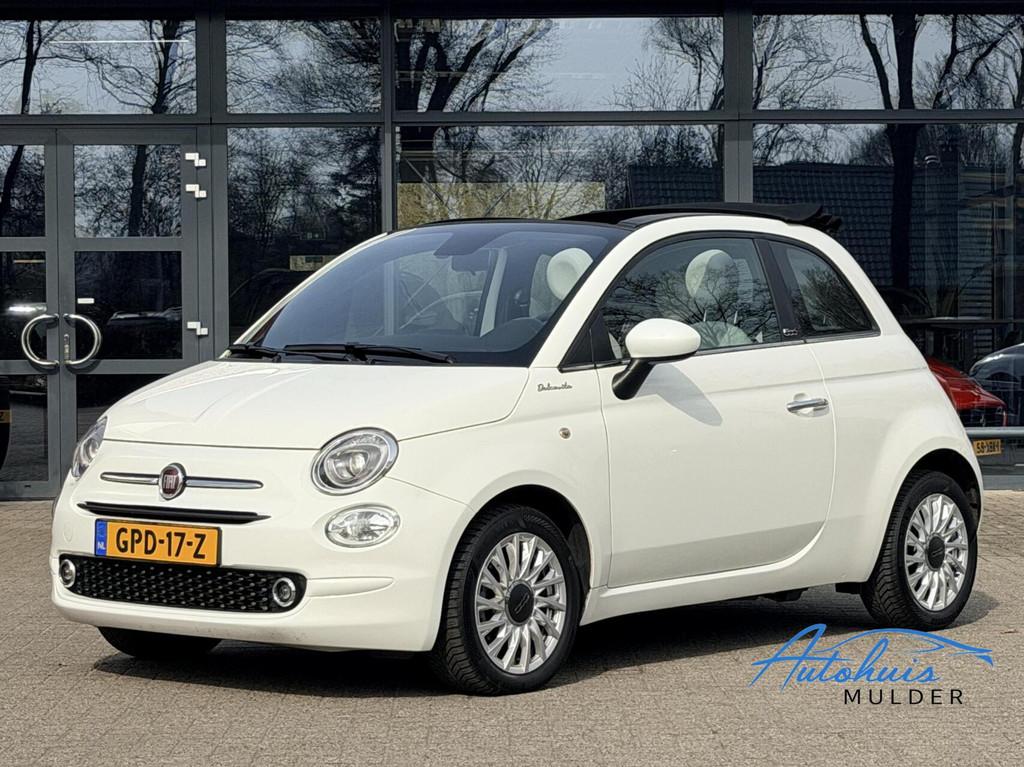 Fiat 500 1.0 Hybrid RED | Cabrio| Cruise Control | Apple Car, Auto's, Gebruikt, Euro 6, 4 stoelen, Wit