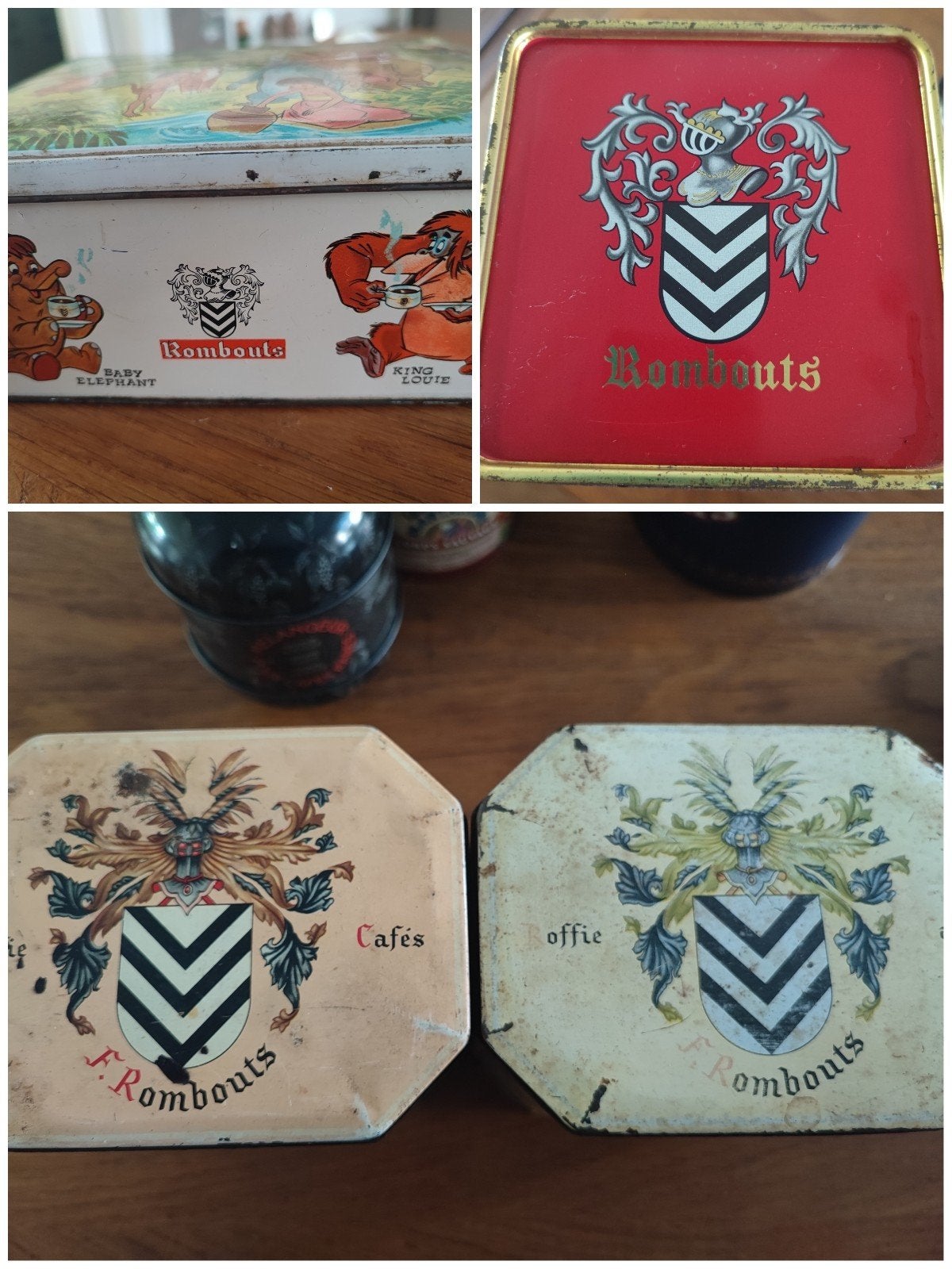 Vintage Rombouts Koffieblikken collectie, Ophalen of Verzenden, Gebruikt, Overige, Overige merken
