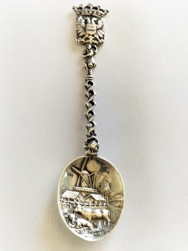 Antieke zilveren lepel., Verzenden, Zilver