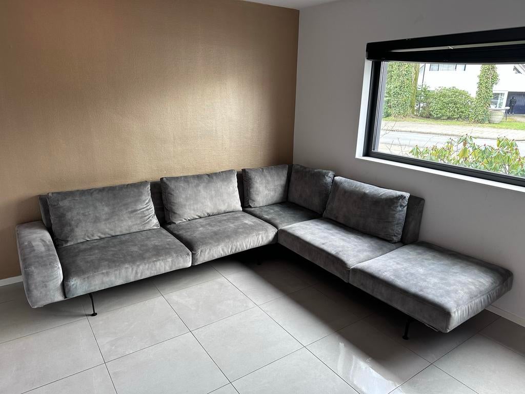 Zico Hoekbank - Comfortabel en Stijlvol - Passe Partout, Ophalen, Gebruikt, Stof, Hotel chique