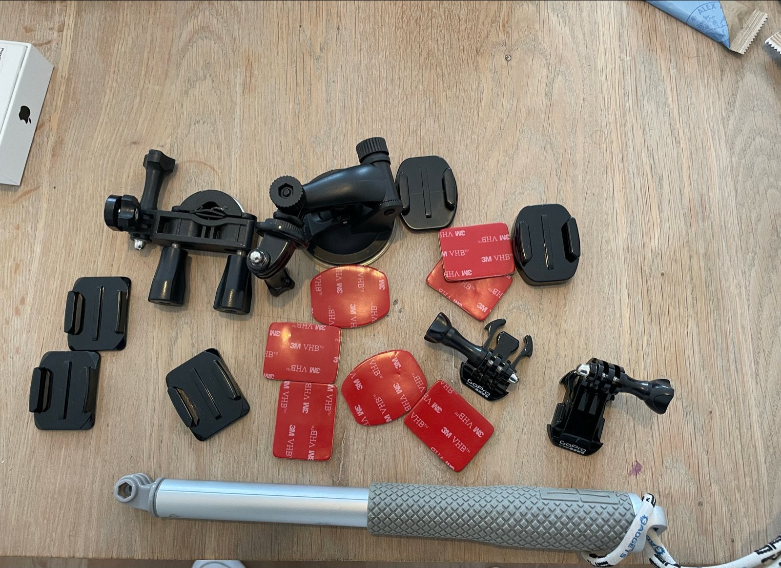 GoPro mounts: stuurklem, zuignap, statief en stick, Ophalen of Verzenden, Gebruikt, GoPro