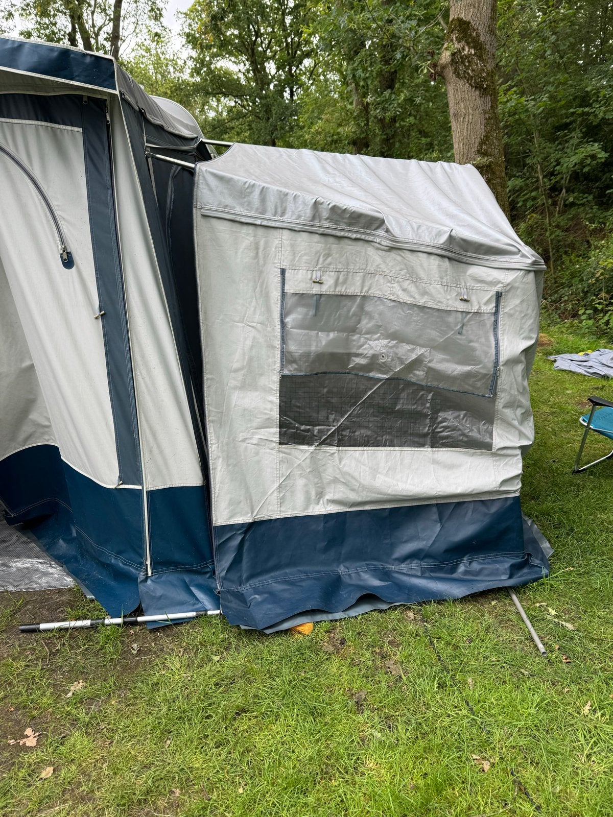 Erker / zij-uitbouw / aanbouw voortent incl. stalen frame, Ophalen of Verzenden, Gebruikt, Tot en met 2