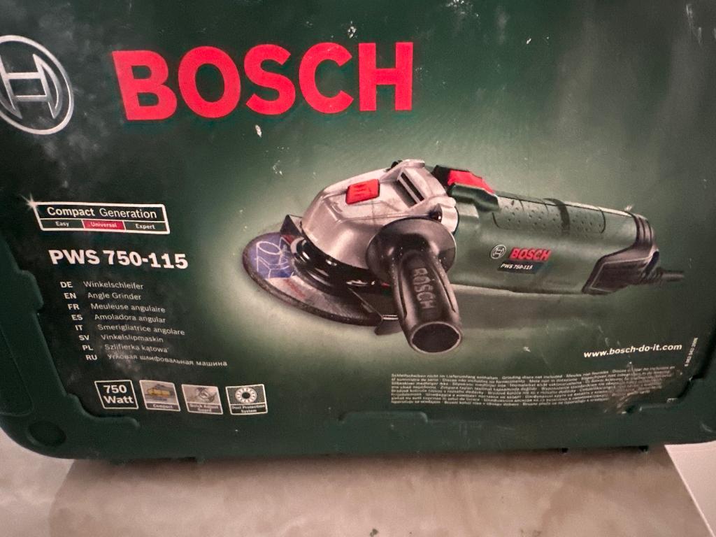 Bosch hoekse slijpmachine, Ophalen, Gebruikt, Minder dan 700 watt, Werkbankslijpmachine