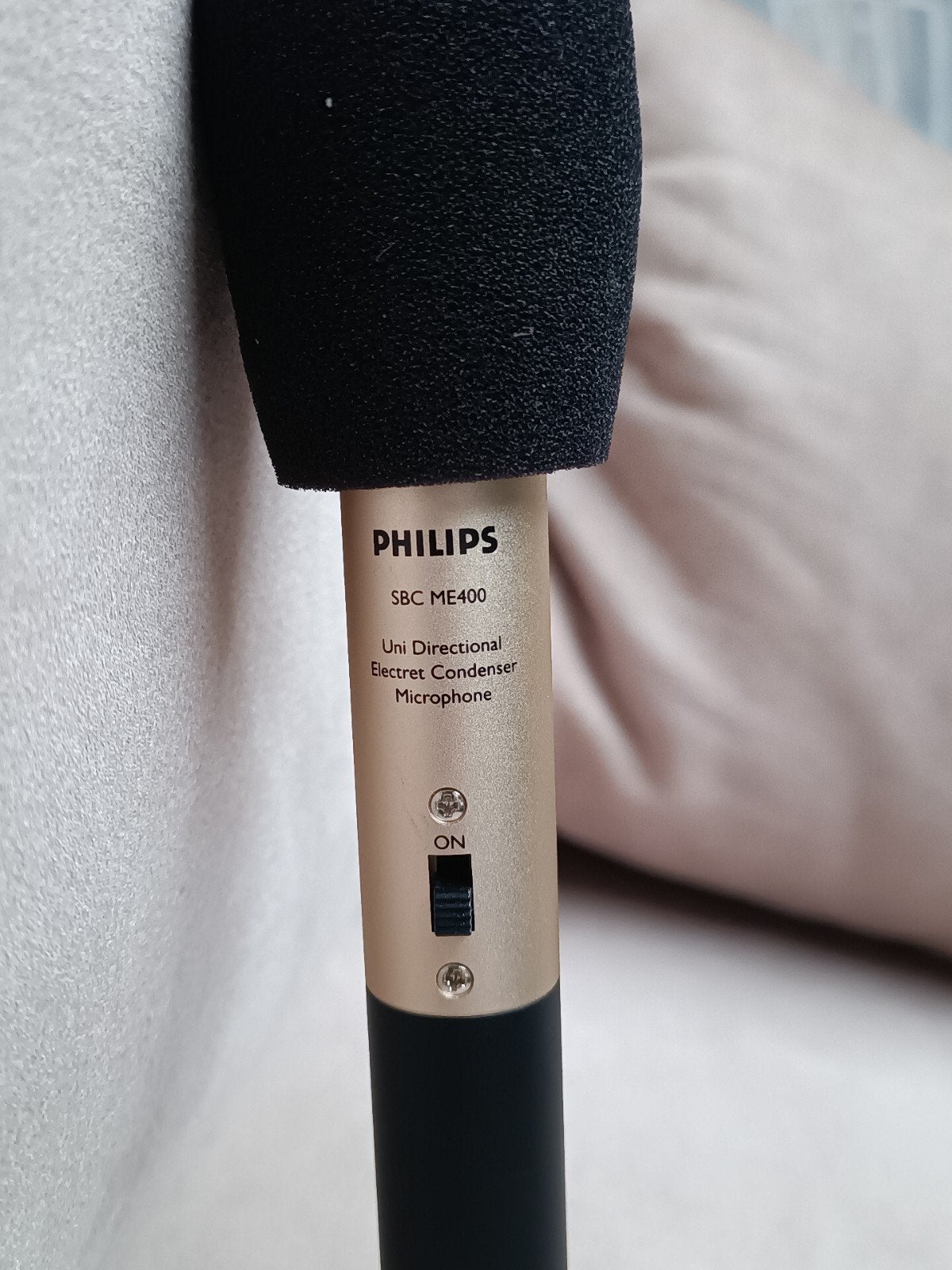 Philips SBC ME400 Unidirectionele Electret Condensator Mic., Ophalen, Zo goed als nieuw, Zangmicrofoon