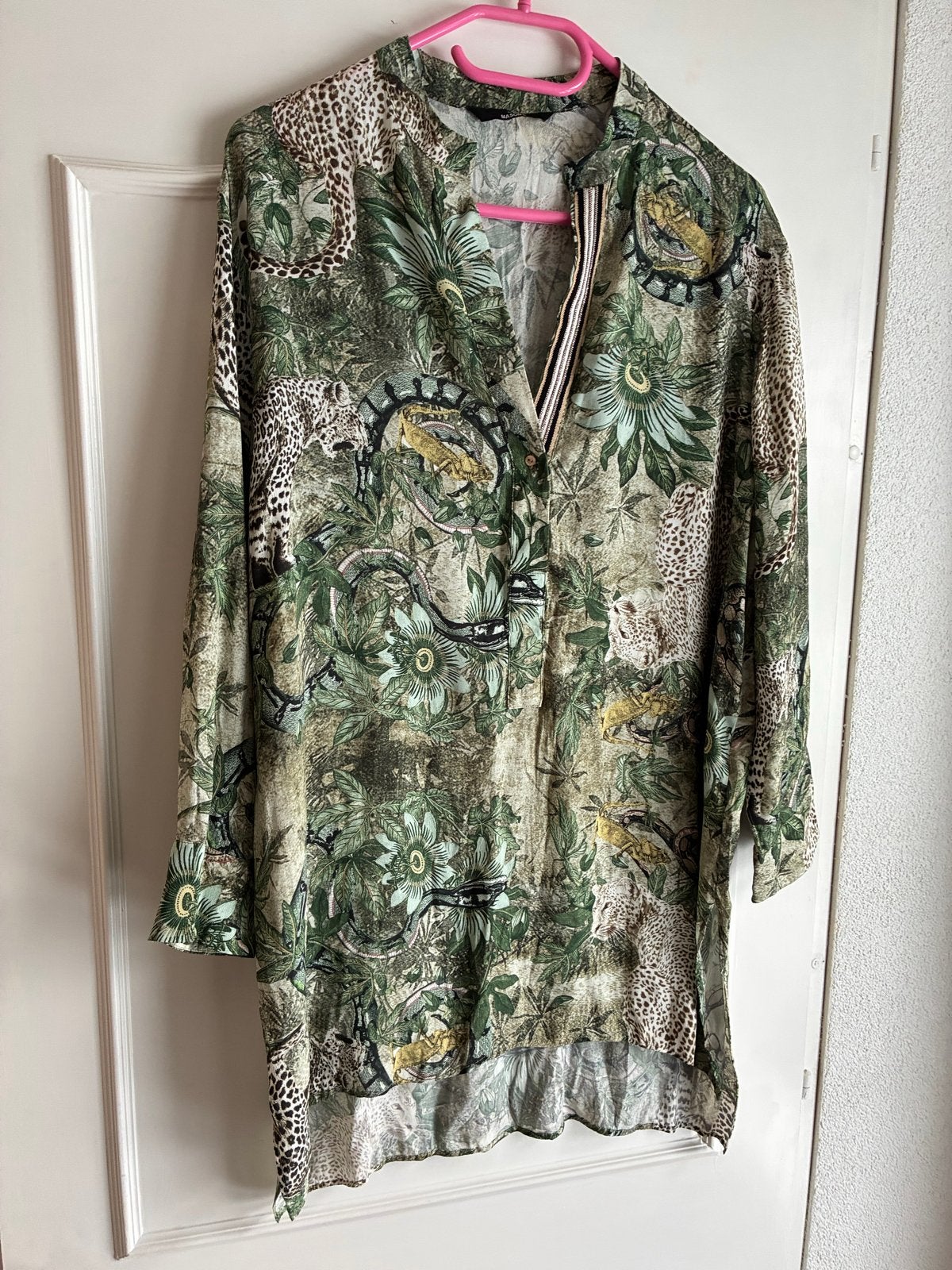 Mason's Satin Safari Tuniek maat  44, Ophalen of Verzenden, Zo goed als nieuw, Maat 42/44 (L), Groen