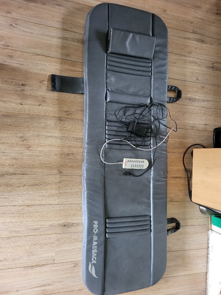 PRO-MASSAGE OM-5000 Massagematras met afstandsbediening, Sport en Fitness, Massageproducten, Ophalen, Gebruikt, Apparaat