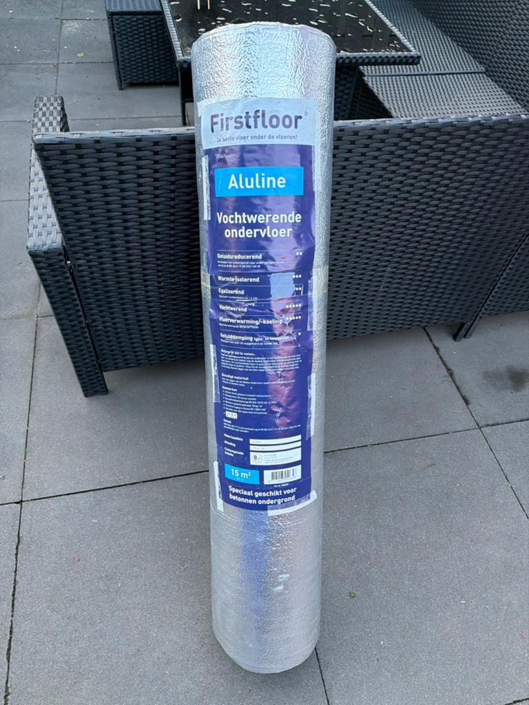 Firstfloor Aluline Vochtwerende Ondervloer 15m², Ophalen of Verzenden, Zo goed als nieuw
