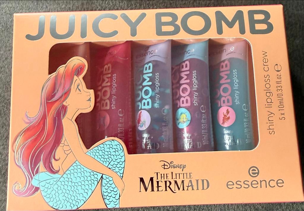 Disney The Little Mermaid Juicy Bomb Shiny Lipgloss Crew, Nieuw, Ophalen of Verzenden, Make-up, Overige kleuren