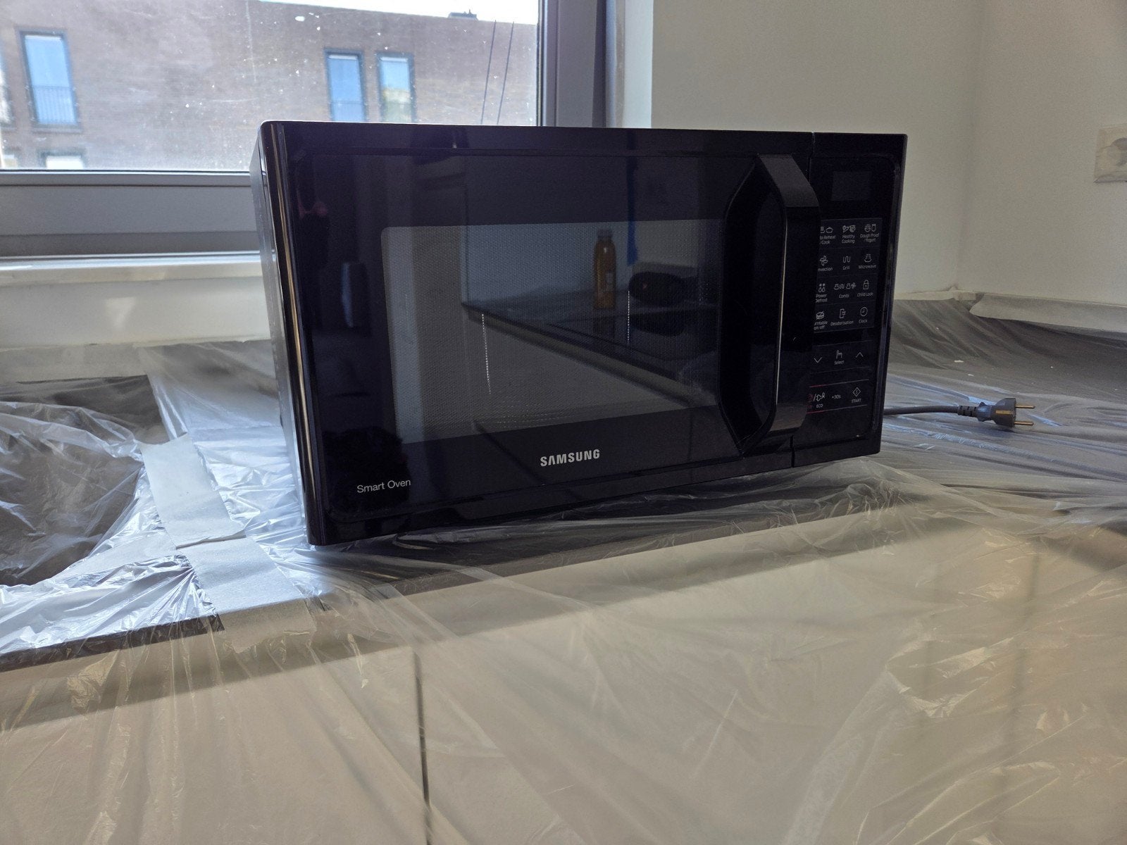 Samsung Smart Oven Combimagnetron - Zwart, goede staat., Witgoed en Apparatuur, Ophalen, Combimagnetron, Zo goed als nieuw, Draaiplateau