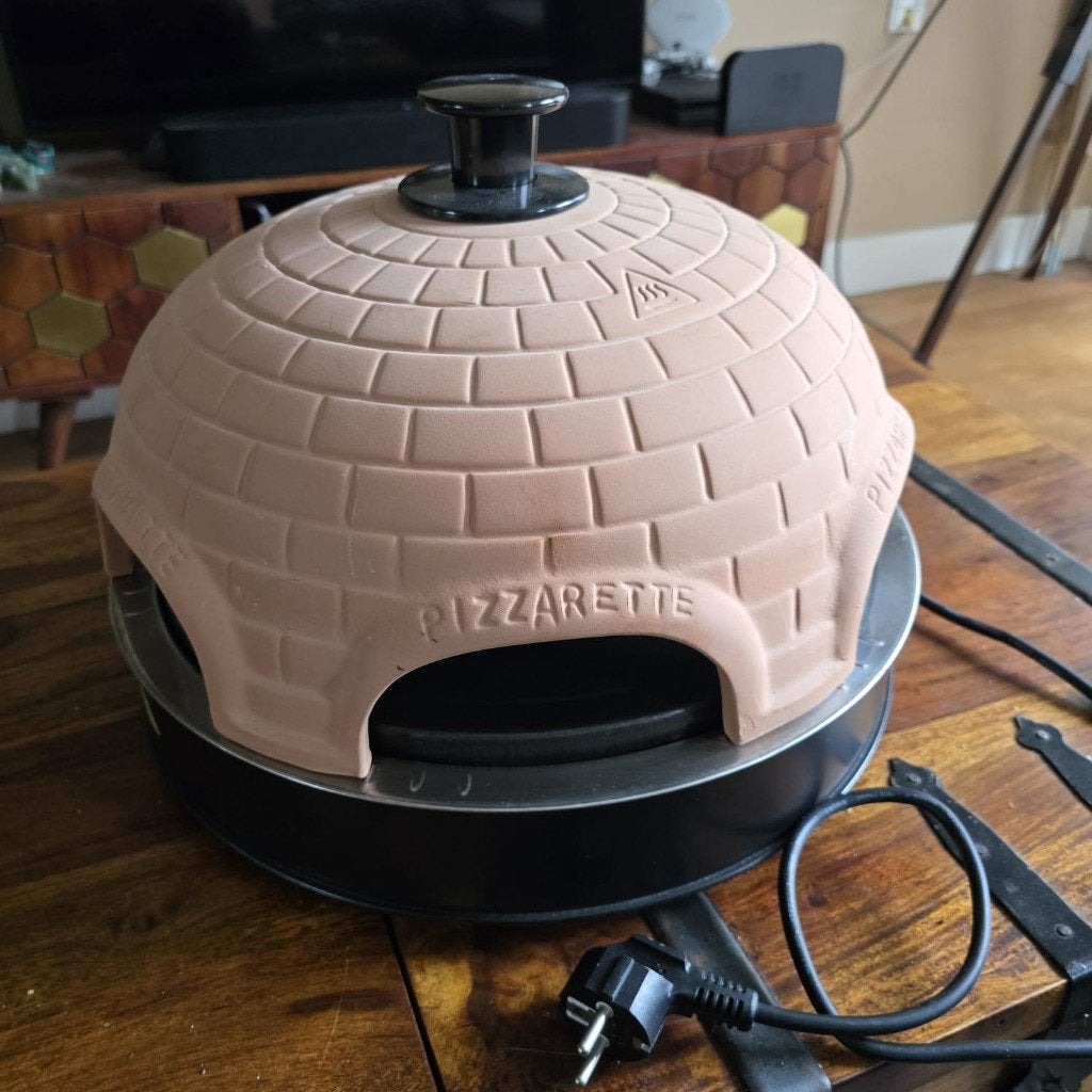 Emerio elektische pizzaoven | Pizzarette 6 personen, Ophalen of Verzenden, Zo goed als nieuw, Emerio