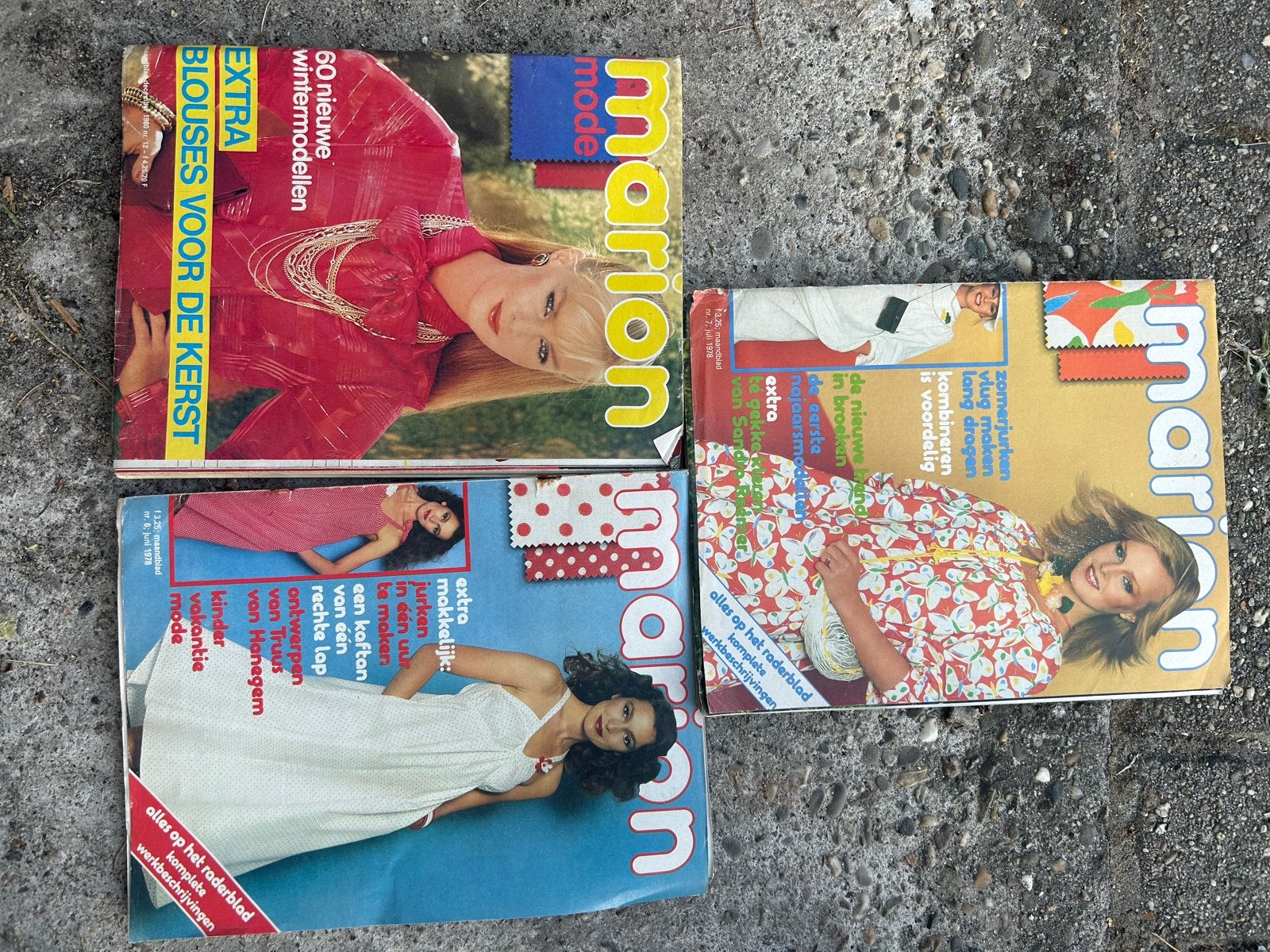 Marion Mode Tijdschriften - Jaren '70 Vintage Collectie, Boeken, Ophalen of Verzenden, Gelezen, Damesbladen