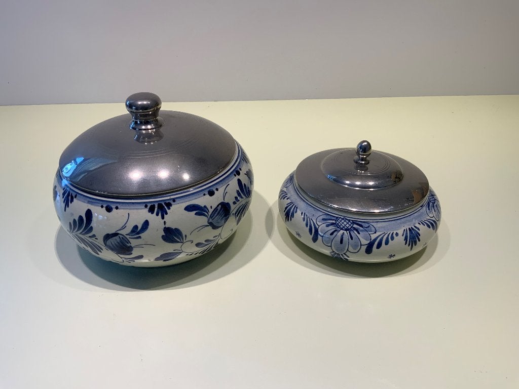 Delfts Blauwe Suikerpotten, Antiek en Kunst, Ophalen of Verzenden