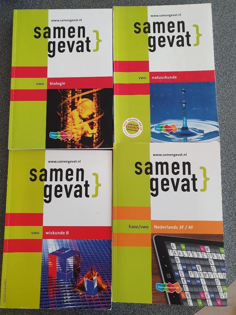 Samengevat VWO  biologie, natuurkunde, wiskunde B, NL 3F/4F, Ophalen of Verzenden, Beta, Gelezen
