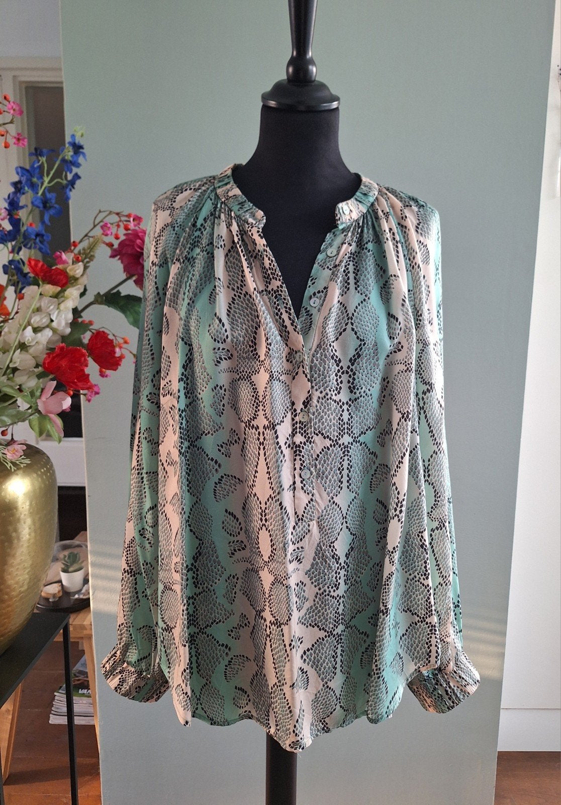 Gustav Blouse met Slangenprint - Maat 40, Maat 38/40 (M), Gustav, Ophalen of Verzenden, Zo goed als nieuw
