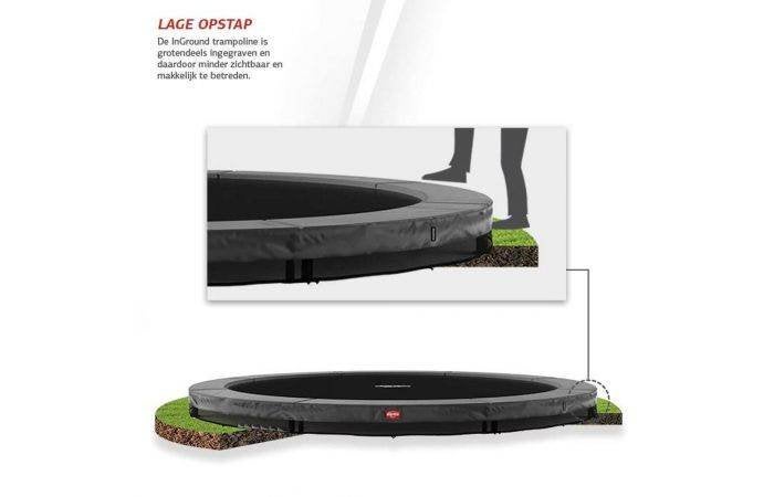 BERG Champion InGround Trampoline Sports 430 Grijs nu €699, Ophalen of Verzenden, Nieuw