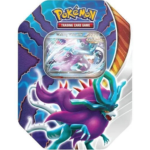 Pokémon Paradox Clash Walking Wake EX Tin, Ophalen of Verzenden, Nieuw, Foil