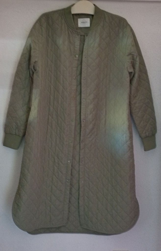 Msch Copenhagen lange jas mantel bomber groen S, Ophalen of Verzenden, Zo goed als nieuw, Moss Copenhagen, Maat 36 (S)