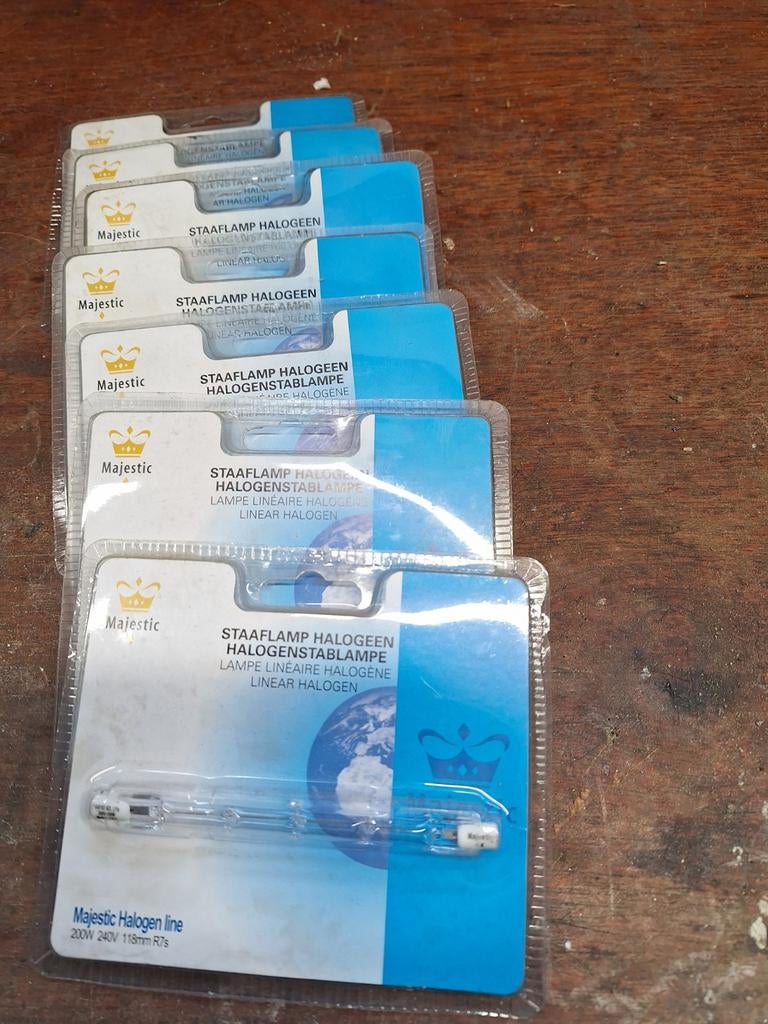 Majestic halogeen staafjes 200W 240V 118mm R7s, Ophalen of Verzenden