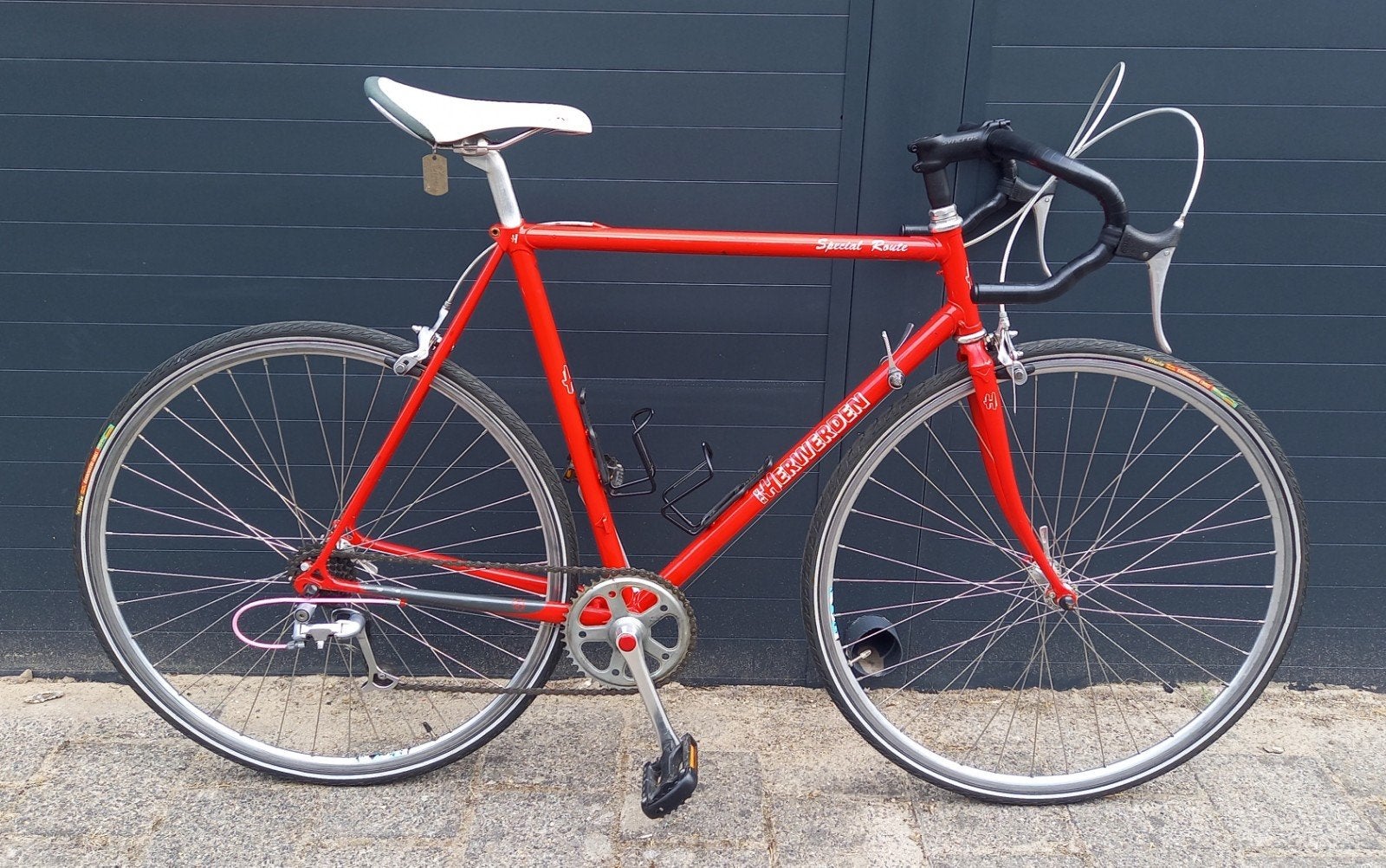 van Herwerden Special Route  vintage racefiets, 28 inch, Gebruikt, Velgrem, Aluminium