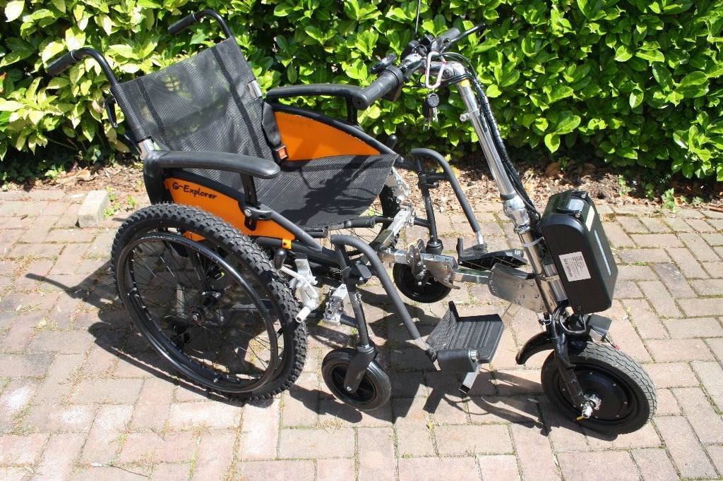 Rolstoel (handbewogen ) G-explorer met voorzetaandrijving, Diversen, Ophalen, Zo goed als nieuw, Elektrische rolstoel