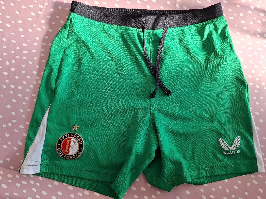 Groen Feyenoord broekje, maat 158, Broek, Jongen of Meisje, Ophalen of Verzenden, Zo goed als nieuw