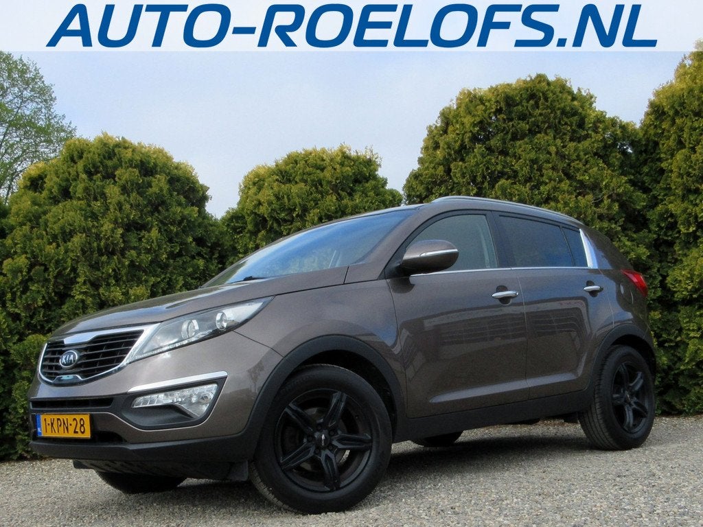 Kia Sportage 1.6 GDI ISG X-tra * Leder * Ecc * Cruise *, Voorwielaandrijving, Euro 5, 4 cilinders, Bruin