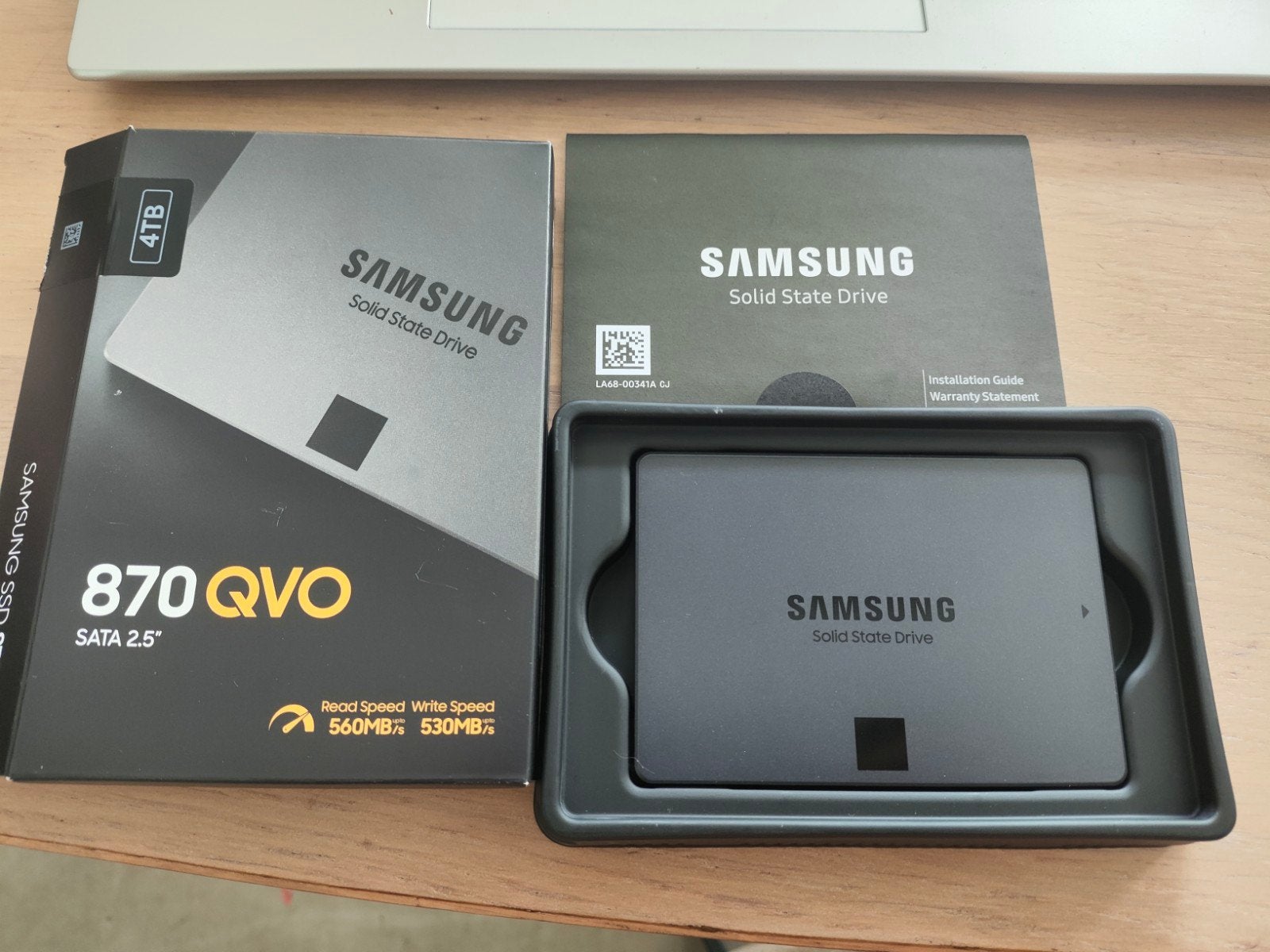 Samsung 870 QVO 4TB SATA 2.5" SSD - in doos, Computers en Software, Intern, Server, Nieuw, Ophalen of Verzenden