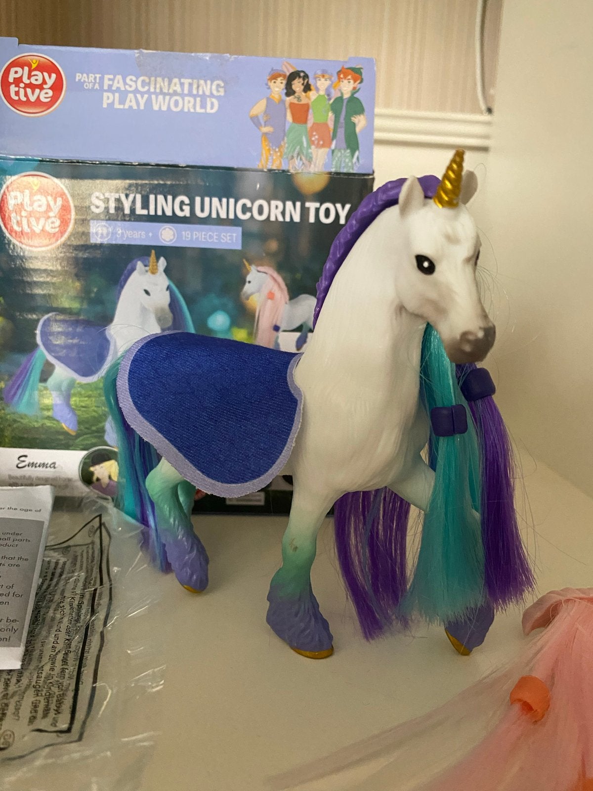 Zgan Playtive Styling Eenhoorn - wisselbare manen en staart, Kinderen en Baby's, Ophalen of Verzenden, Zo goed als nieuw, Meisje