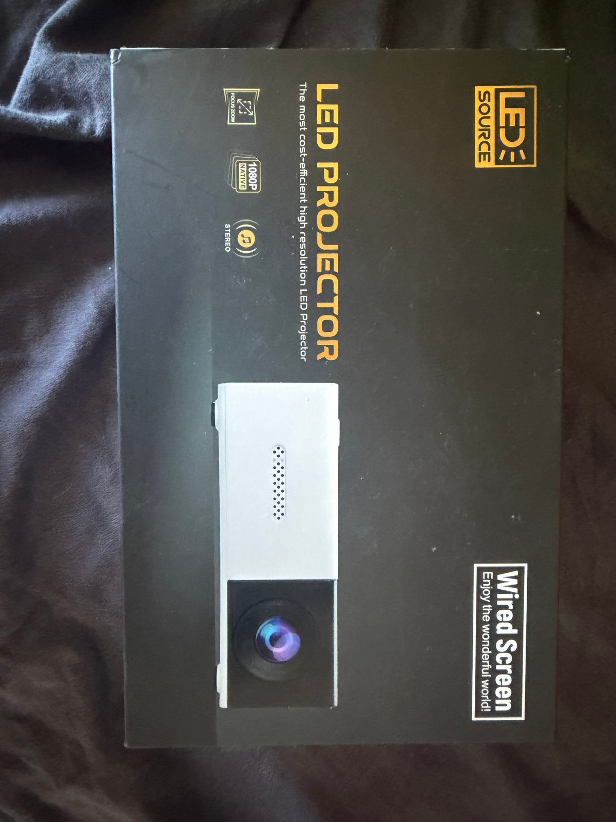 LED Source Mini Beamer 1080p - Compacte LED Projector, Ophalen of Verzenden, Zo goed als nieuw, LED, Full HD (1080)