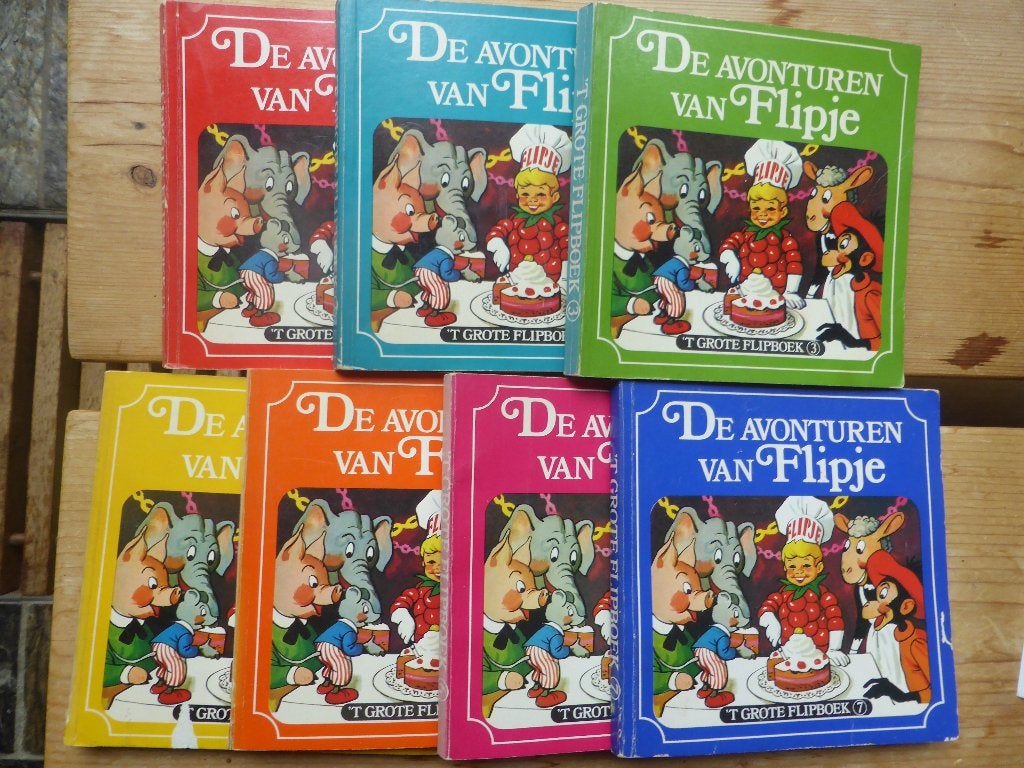 Flipje Tiel stripboeken, Boeken, Stripboeken, Meerdere stripboeken, Ophalen of Verzenden, Gelezen