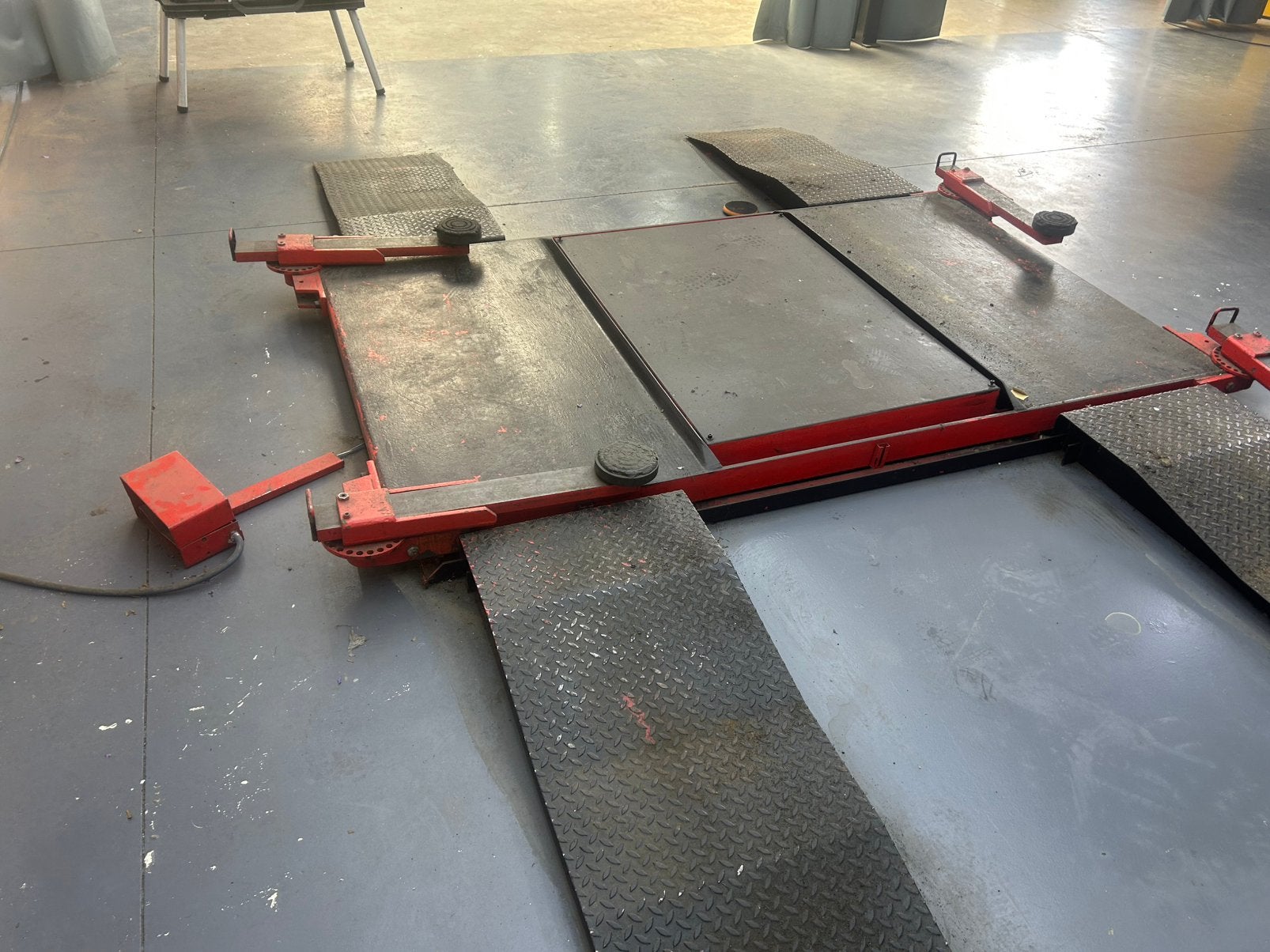 Te koop goed werkende poetsbrug/werkbrug, Auto diversen, Autogereedschap, Ophalen, Gebruikt