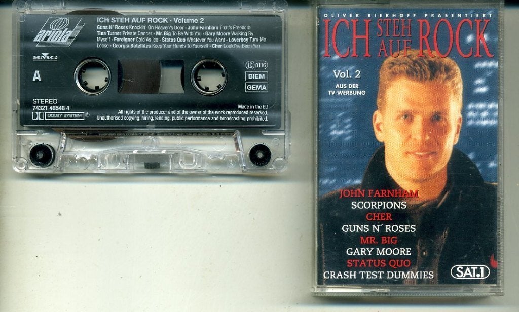 Ich Steh Auf Rock Vol. 2 20 nrs cassette 1997 ZGAN, Ophalen of Verzenden, Zo goed als nieuw, Origineel, 1 bandje