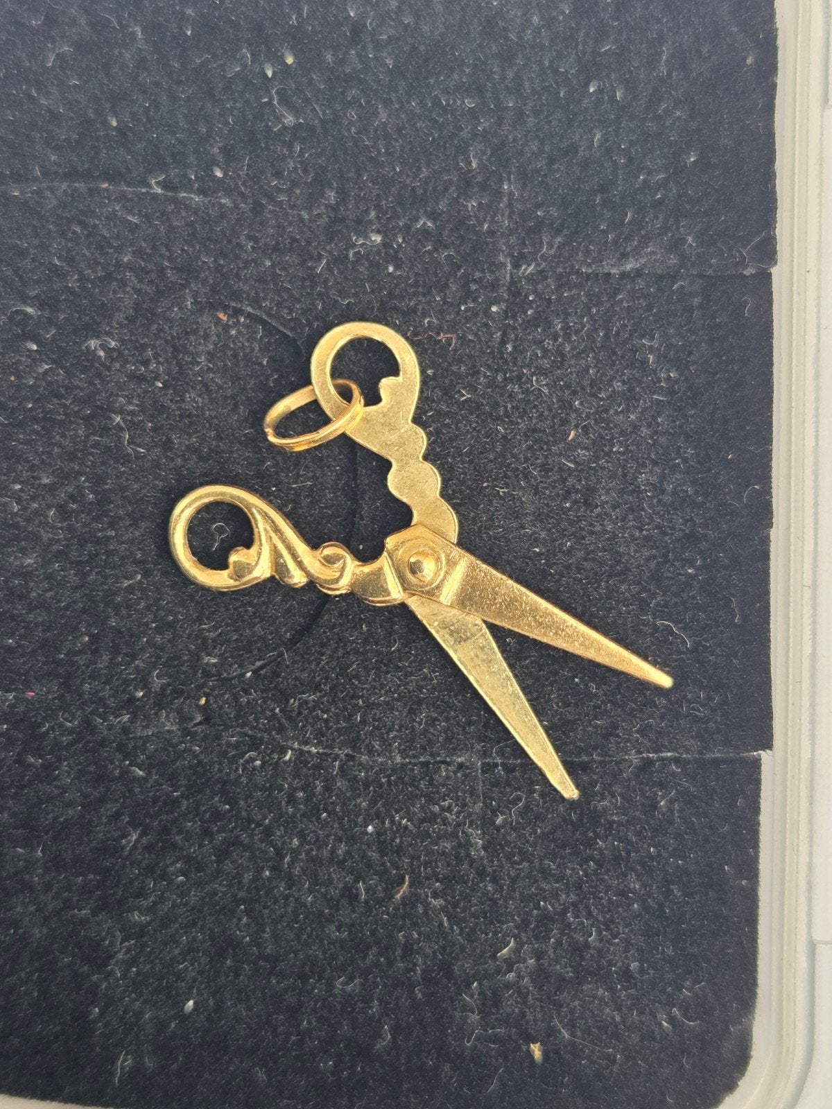 Prachtige Vintage 14k Gouden Bedel / Hanger – Schaartje, Antiek en Kunst, Ophalen of Verzenden