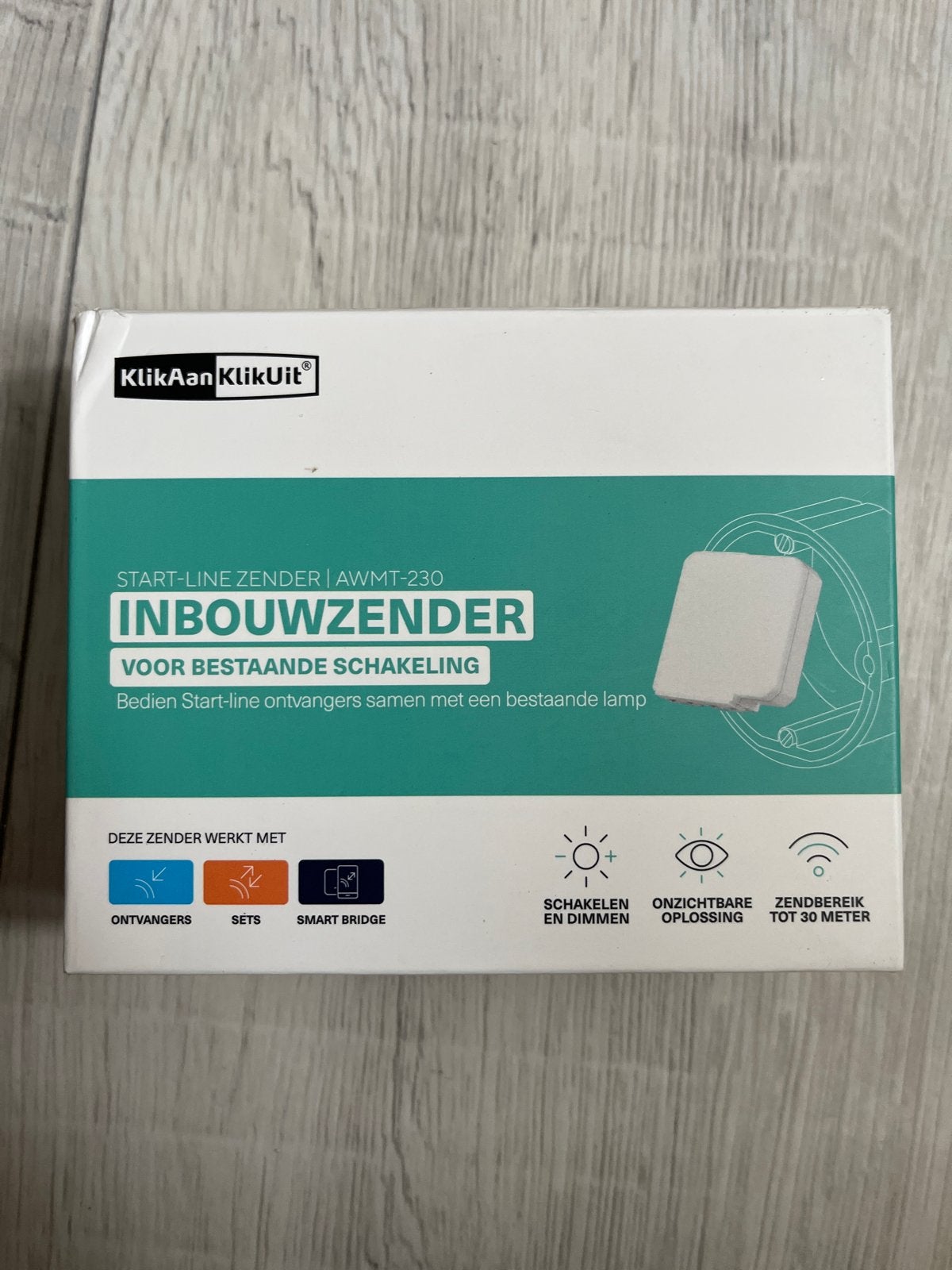 KlikAanKlikUit Inbouwzender AWMT-230 voor bestaande schakeli, Ophalen of Verzenden, Nieuw, Overige merken, Schakelaar